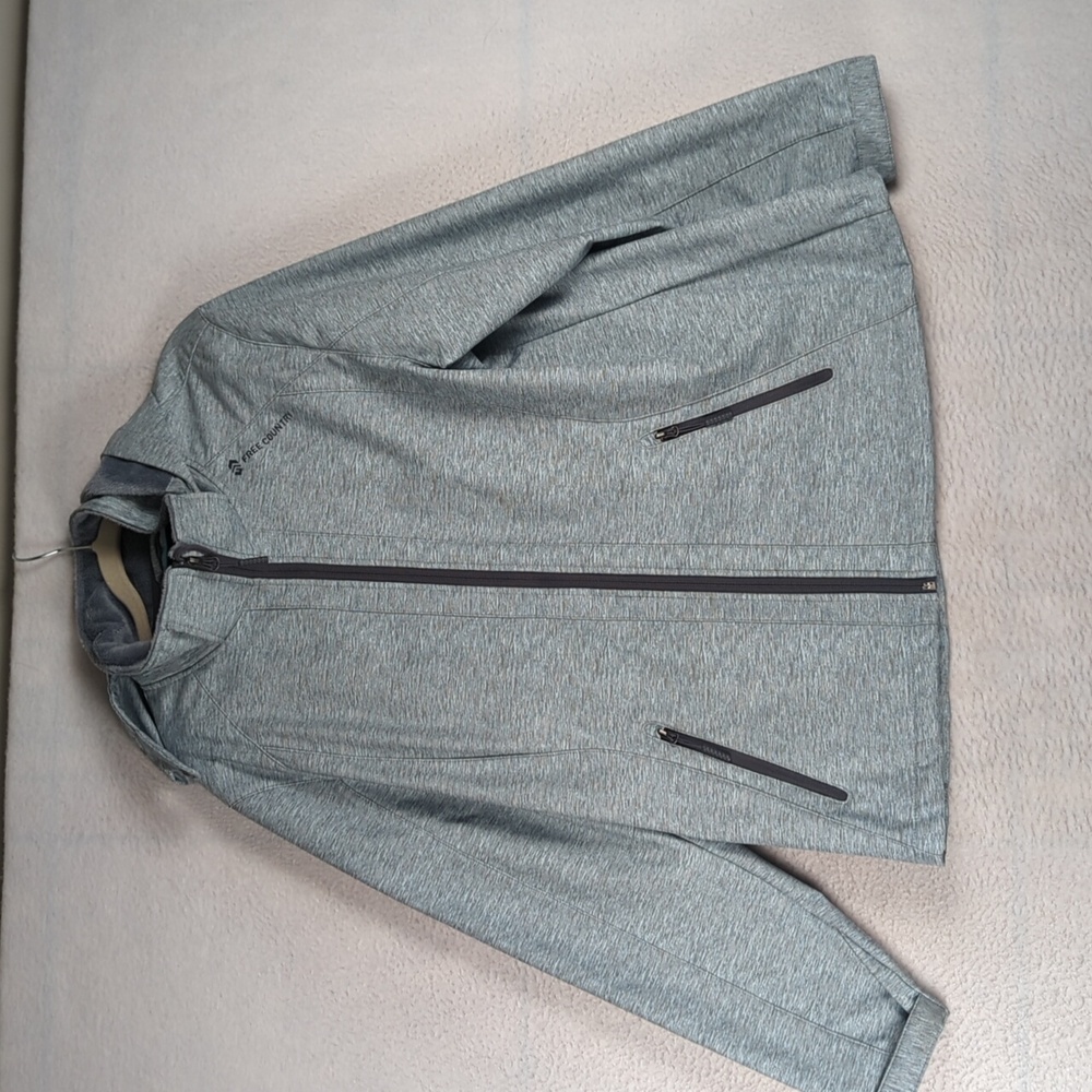 Free Country Women's Gray Blue Fleece Lined Winter Outdoor Coat Size‎ XL